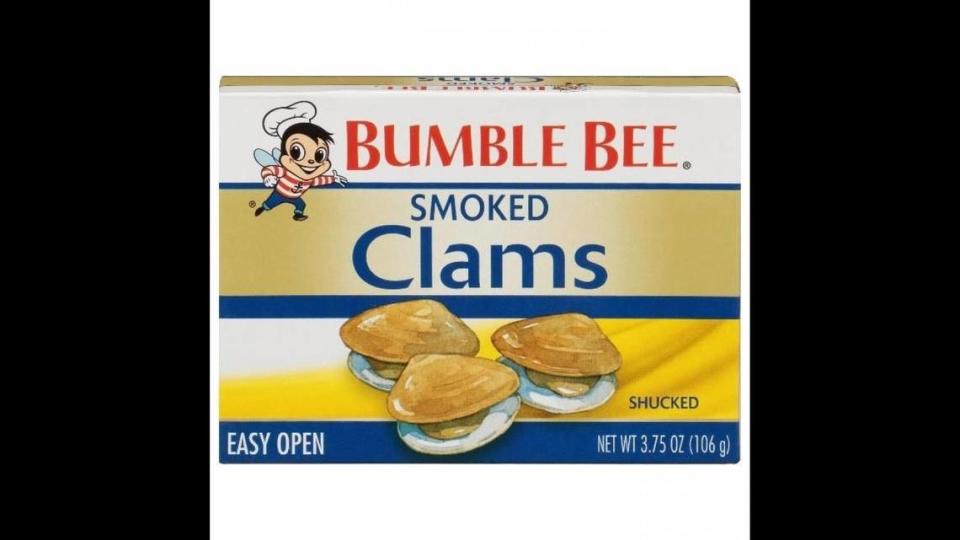 3.75-ounce cans of Bumble Bee Smoked Clams have been recalled