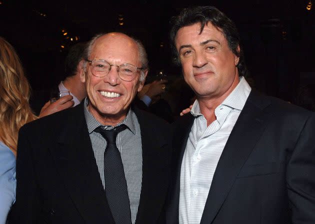 Sylvester Stallone, left, with producer Irwin Winkler at the 