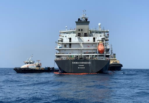 The Japanese-owned tanker Kokuka Courageous has been towed to the coast of the United Arab Emirates after being attacked in the Gulf of Oman last week