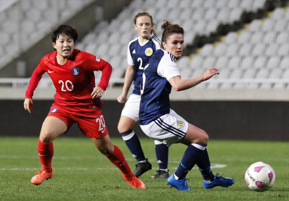 Jo Love is close to breaking the record number of caps for a Scottish player. (Credit: AFP/Getty Images)