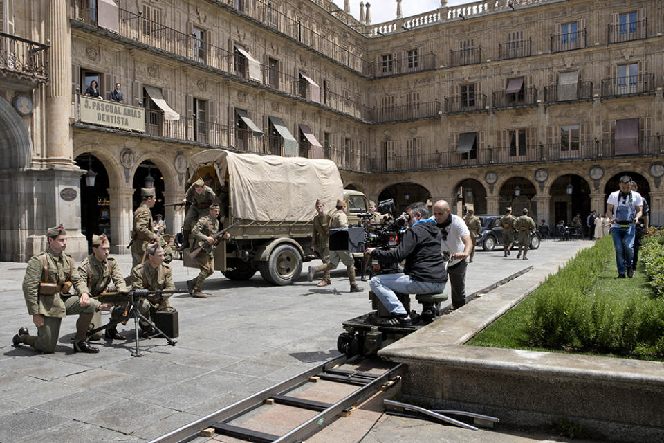 The “While at War” shoot took advantage of Salamanca’s locations.