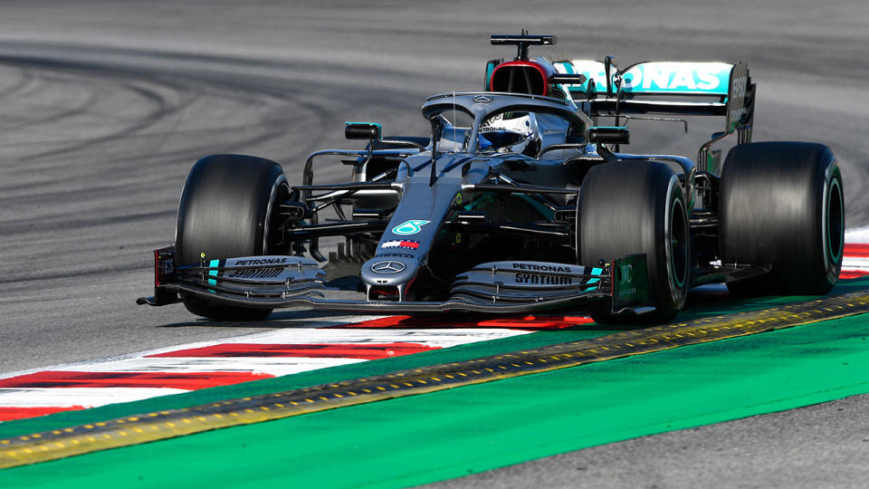 Valtteri Bottas came close to breaking the lap record in Barcelona. Pic: Getty