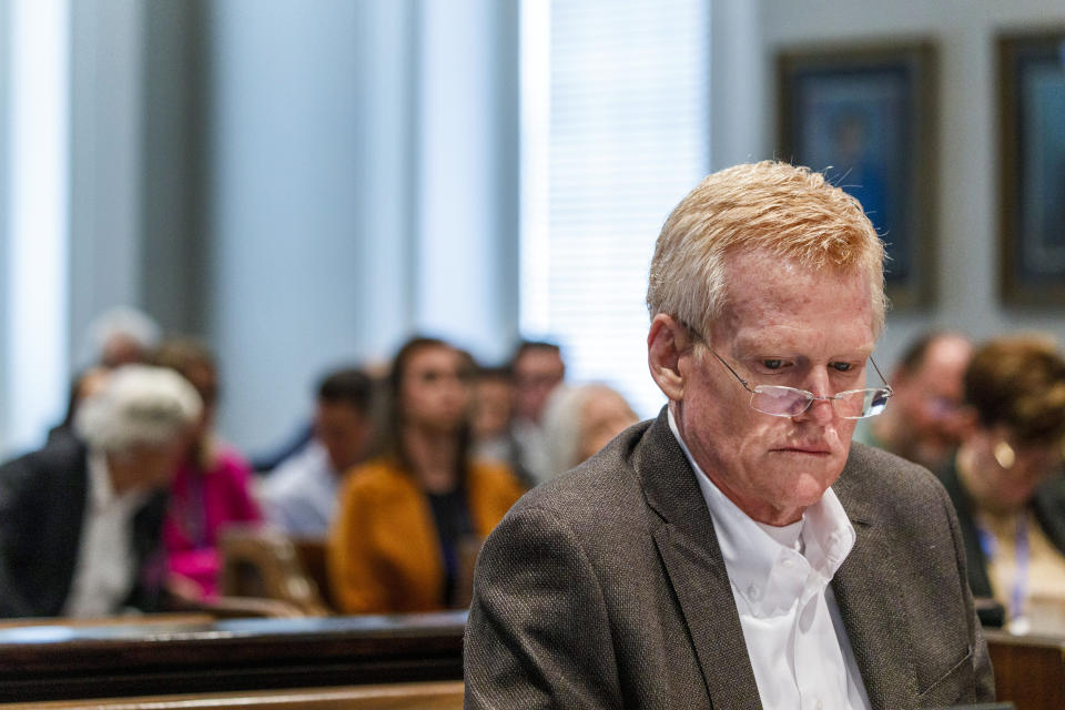 Alex Murdaugh at the Colleton County Courthouse in Walterboro, S.C., on Jan. 27, 2023. (Grace Beahm Alford / The Post and Courier via AP, Pool)