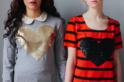 Sequins Heart Shirts