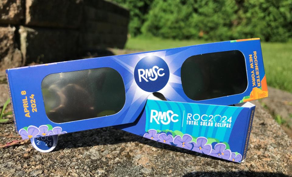 The Rochester Museum & Science Center sells solar eclipse glasses for $2 per pair.