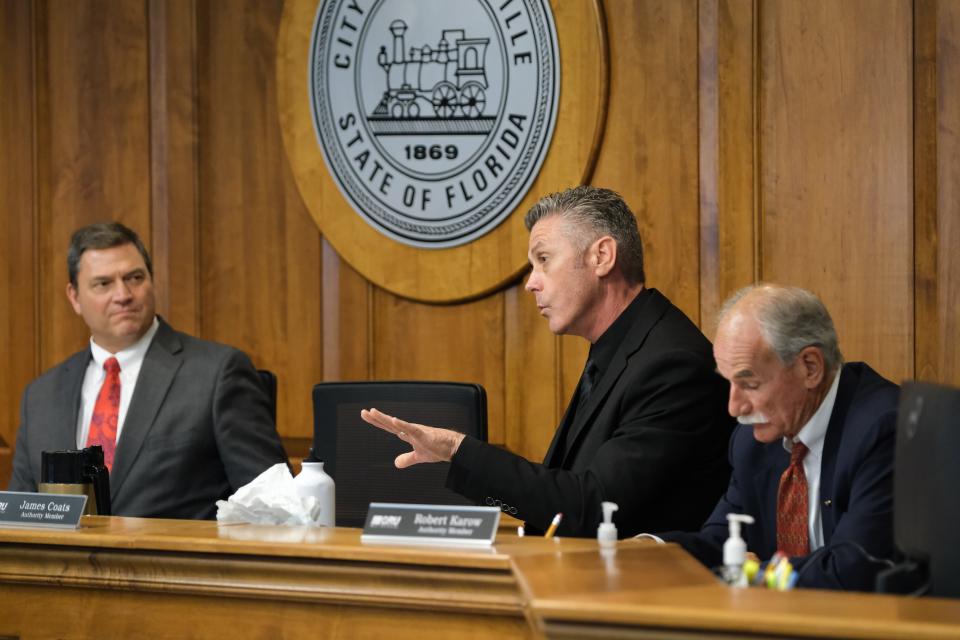 Authority member James Coats during the first GRU Authority meeting at City Hall in Gainesville on Oct. 4.