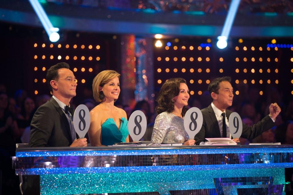 Scores at the ready: Craig Revel Horwood, Dame Darcey Bussell, Shirley Ballas, Bruno Tonioli: BBC/Guy Levy