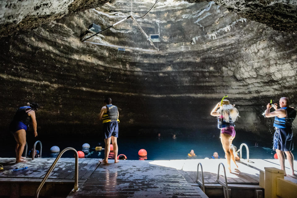 You won't even need a wetsuit to dive at Utah's Homestead Crater, which is naturally heated to 96℉ by a geothermal spring.