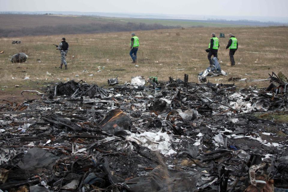 The Malaysia Airlines plane was shot down over Donetsk, in the east of Ukraine, killing all 298 on board (AFP via Getty)