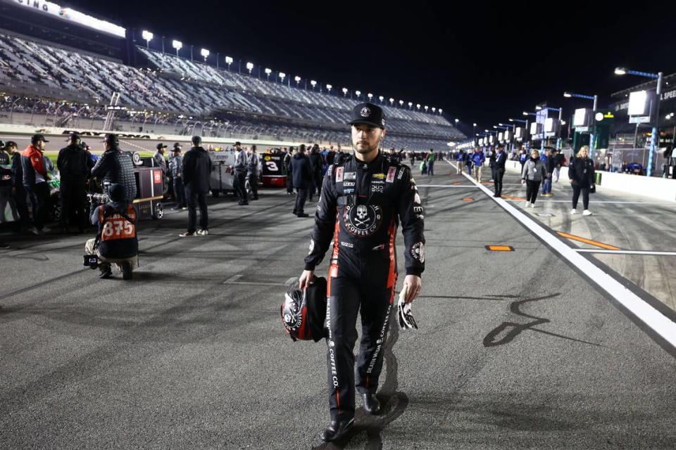 NASCAR Cup Series driver Anthony Alfredo (62) during qualifying for the Daytona 500 at Daytona International Speedway. Mark J. Rebilas/Mark J. Rebilas-USA TODAY Sports