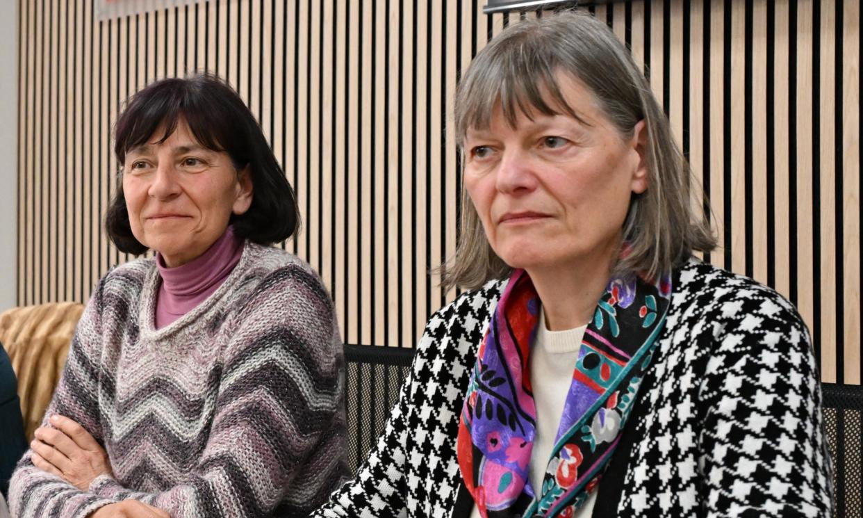 <span>Gloria Branciani, left, and Mirjam Kovac reported Rupnik to senior Catholic church officials in the early 1990s but say they were rebuffed and dismissed.</span><span>Photograph: Andreas Solaro/AFP/Getty Images</span>