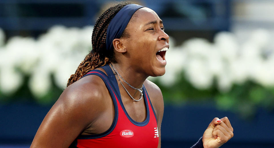 Seen here, American tennis star Coco Gauff at the Dubai Championships.