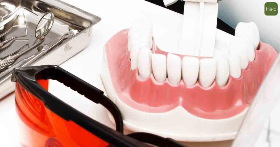 Equipment and dental instruments in dentist's office. Tools close-up.