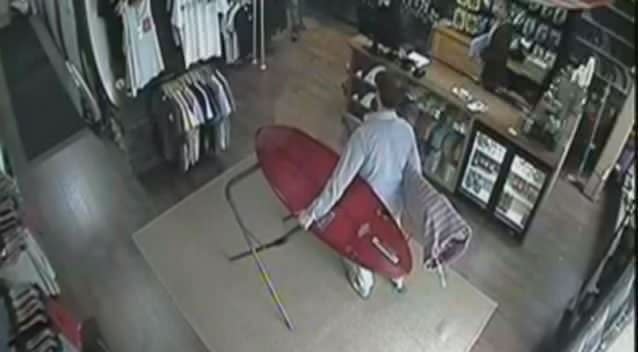 Accused thief caught out after selling stolen surf boards to store. Photo: 7NewsMelb