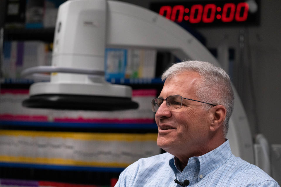 Steve Berkowitz answers questions during an interview, April 27, 2022, at Modern Vascular, 11851 N 51st Ave., Glendale, Arizona.