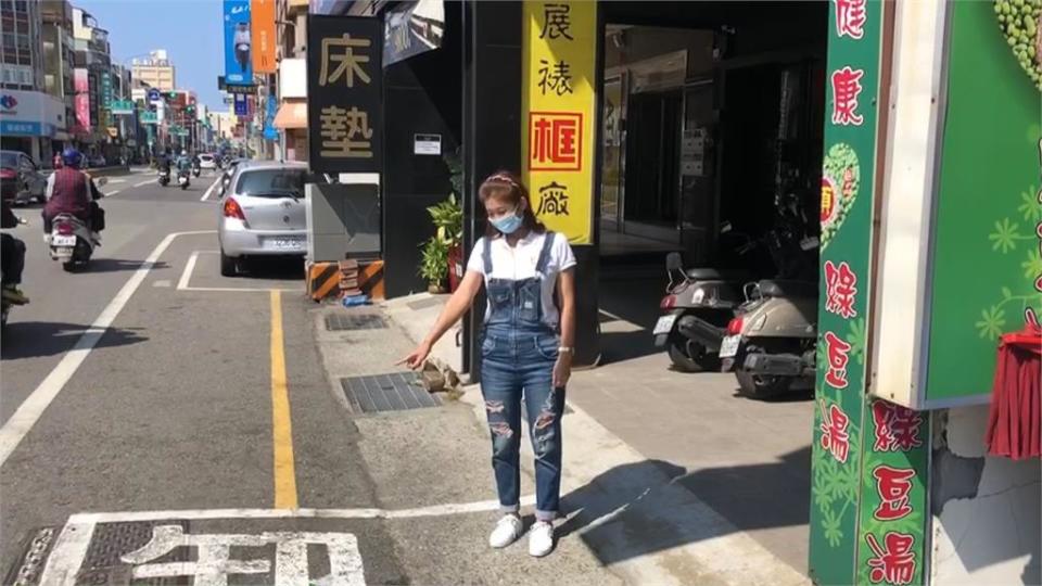 又大又粗...「卸貨區」字體怪怪的 公有停車格變私人卸貨區？誤會一場！