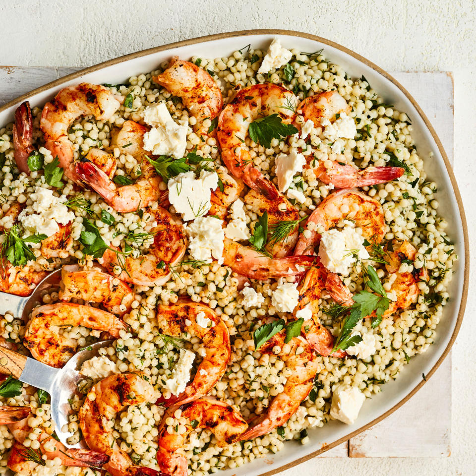 Mediterranean Shrimp and Couscous Salad