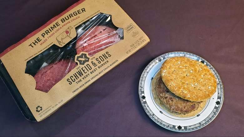 Schweid & Sons Prime Burger cooked