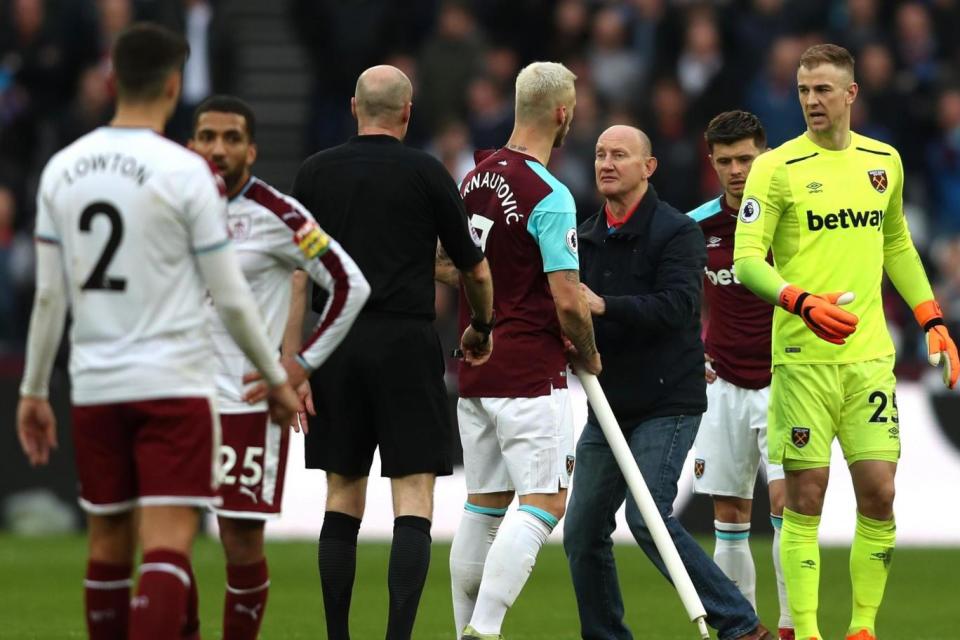 Protests: Fan unrest prompted ugly scenes at the London Stadium in March (Getty Images)