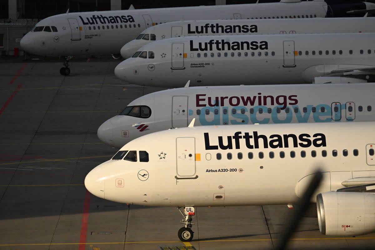 Lufthansa reported no injuries from the ‘rough landing’ (AFP via Getty)