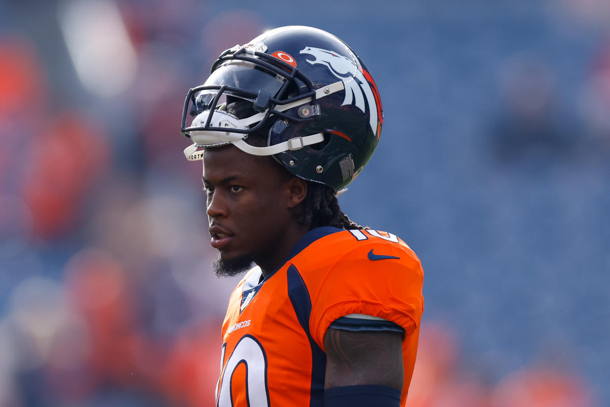 Broncos wide receiver Jerry Jeudy was arrested Thursday. (Photo by Justin Edmonds/Getty Images)