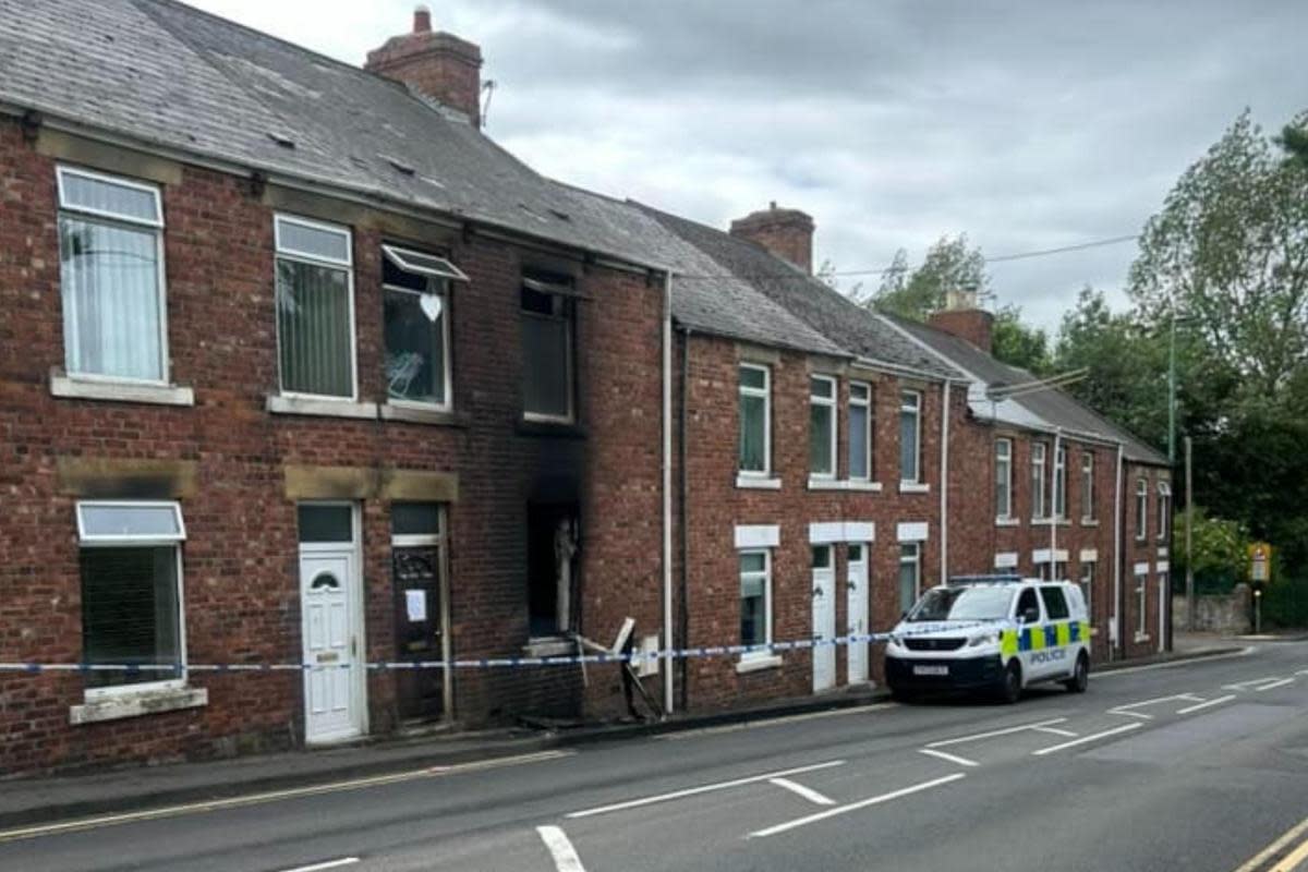 The aftermath of a fire in Stanley <i>(Image: UGC)</i>