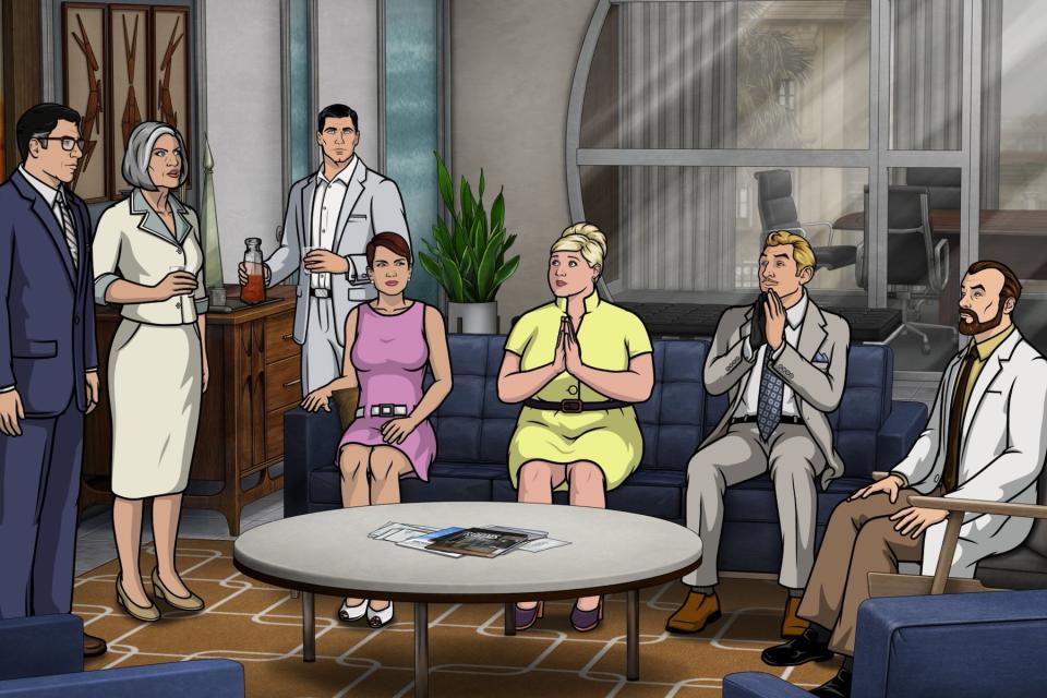 The spy gang in 'Archer: Into the Cold.'