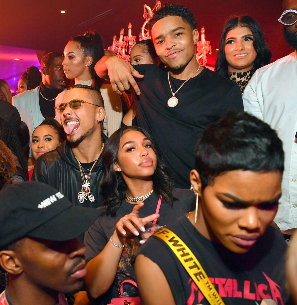 Quincy Brown, Lori Harvey, Justin Combs and Teyana Taylor attend The Official Big Game Take over Hosted by Diddy+Jeezy+Future at Compound on February 2, 2019 in Atlanta, Georgia.