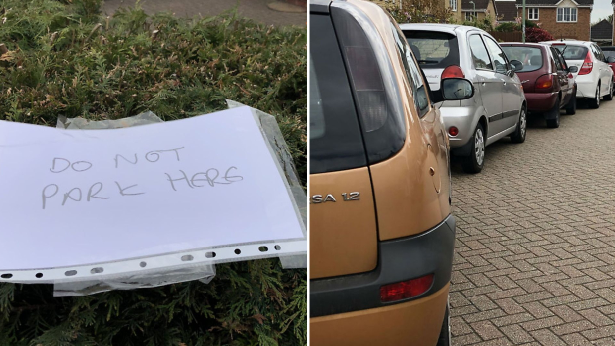 0904 Parking row SWNS

Abusive notes left on sixth formers' cars amid tensions over parking