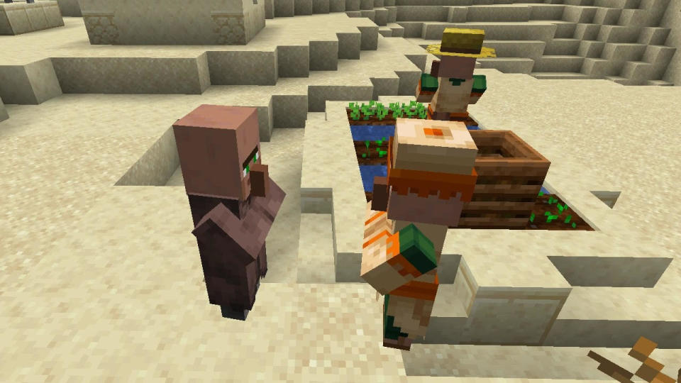 Villagers in Minecraft