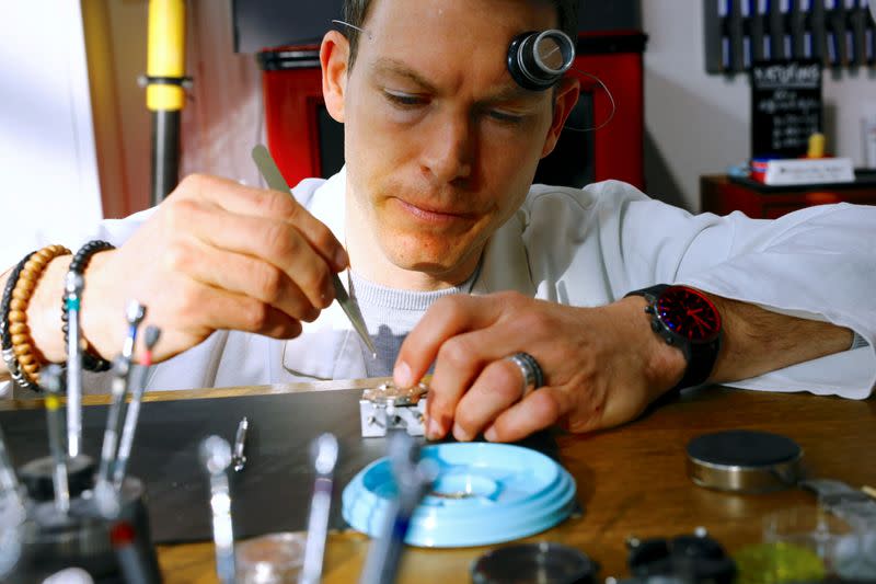 Former Swiss soccer player Lichtsteiner starts training as watchmaker in Zurich