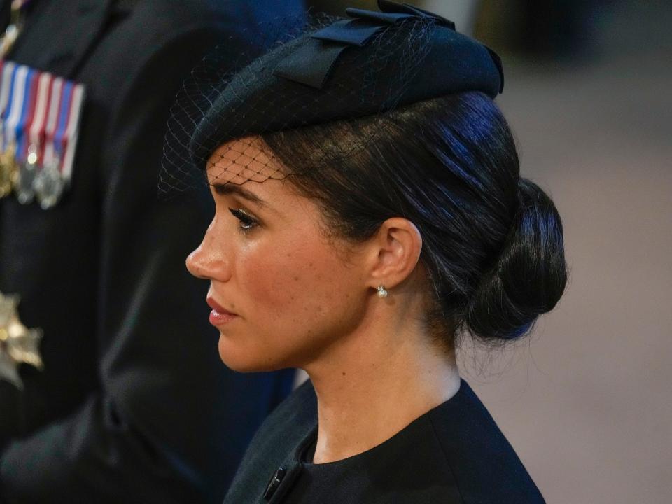 Meghan Markle at the Queen's procession