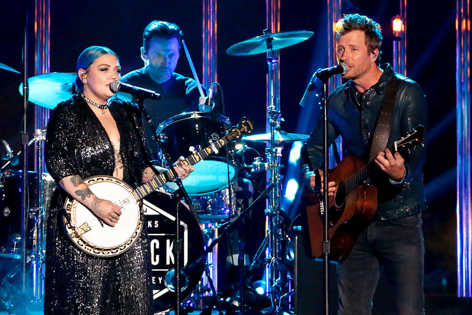 Elle King could become the third non-country artist to win for Musical Event of the Year.