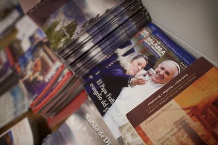 Religious brochures are made available to inmates in their worship room during a media tour of the Curran-Fromhold Correctional Facility in Philadelphia, Pennsylvania, August 7, 2015. REUTERS/Mark Makela