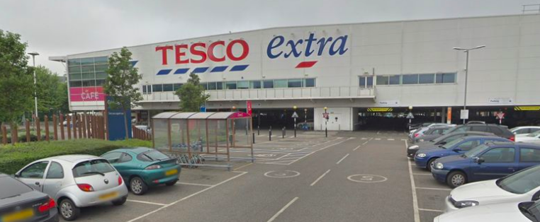 The horrific incident happened in the Tesco car park in Slough. (GOOGLE)