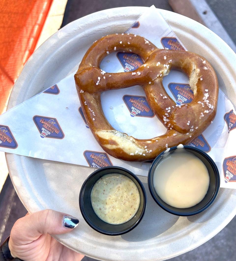 Guy's "Awesome Pretzel" at Guy Fieri's Flavortown Tailgate 2024