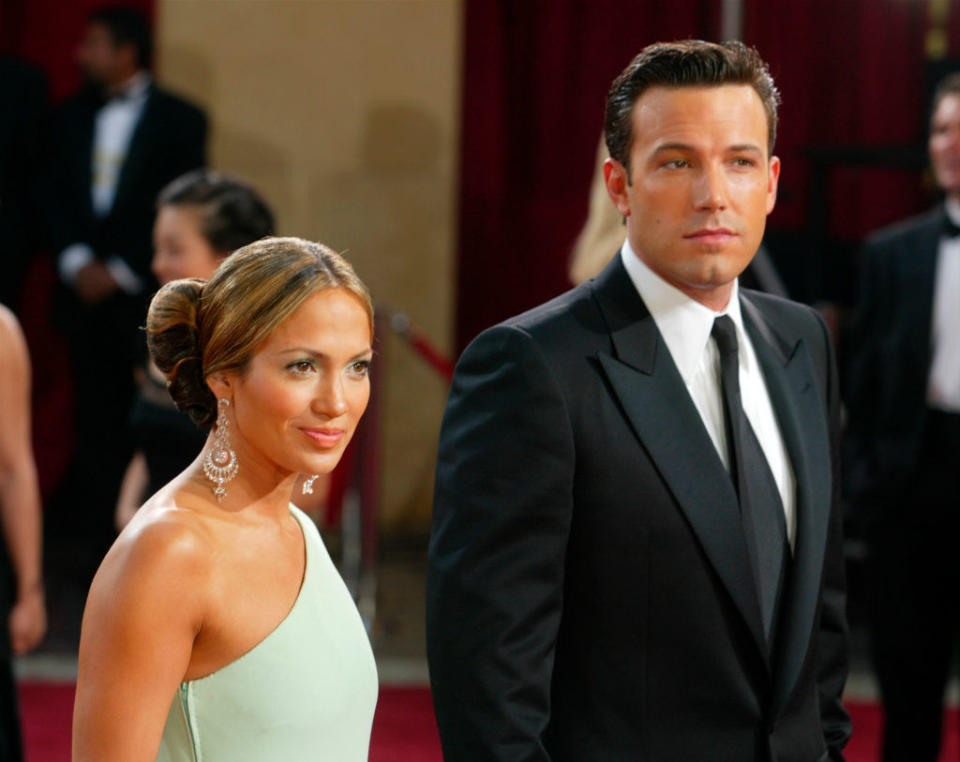 Jennifer Lopez and Ben Affleck on the red carpet