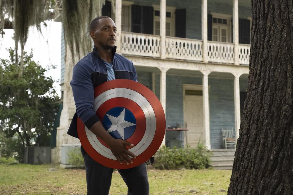 Anthony Mackie in <i>Falcon and the Winter Soldier</i><span class="copyright">Chuck Zlotnick—Marvel Studios</span>