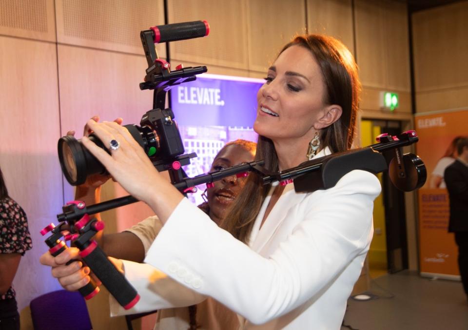 Kate Middleton at Brixton House in London on June 22, 2022 Getty Images