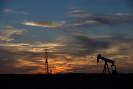 Rigging equipment is pictured in a field outside of Sweetwater, Texas June 4, 2015. REUTERS/Cooper Neill