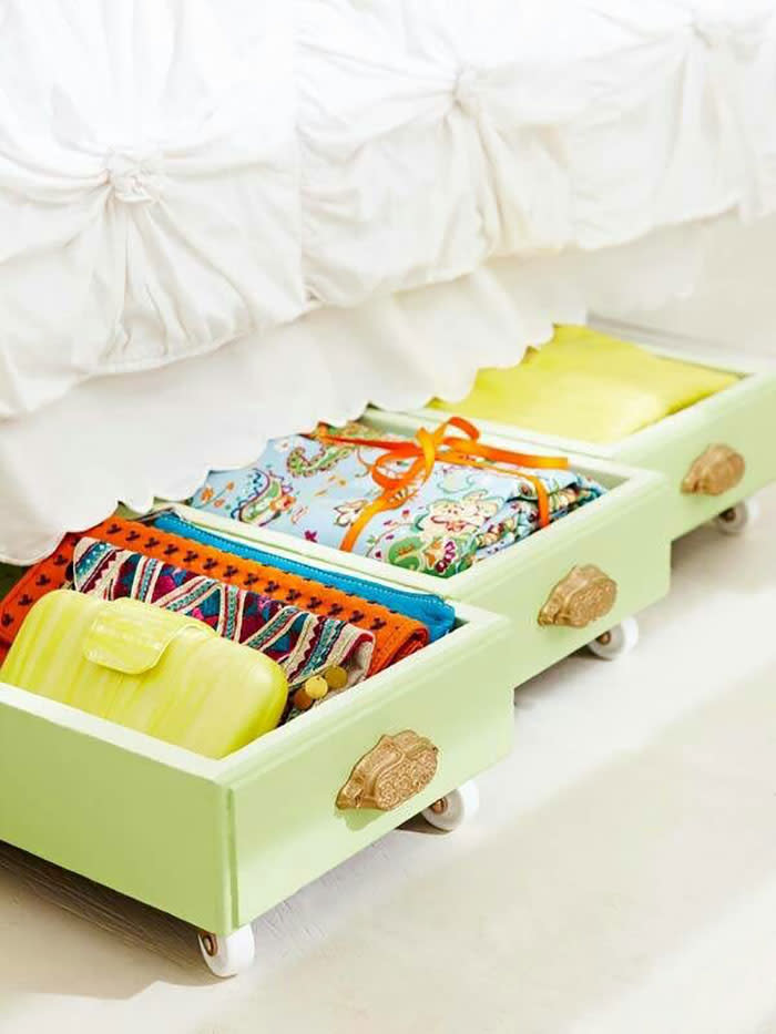 Turn an Old Drawer into Under-Bed Storage