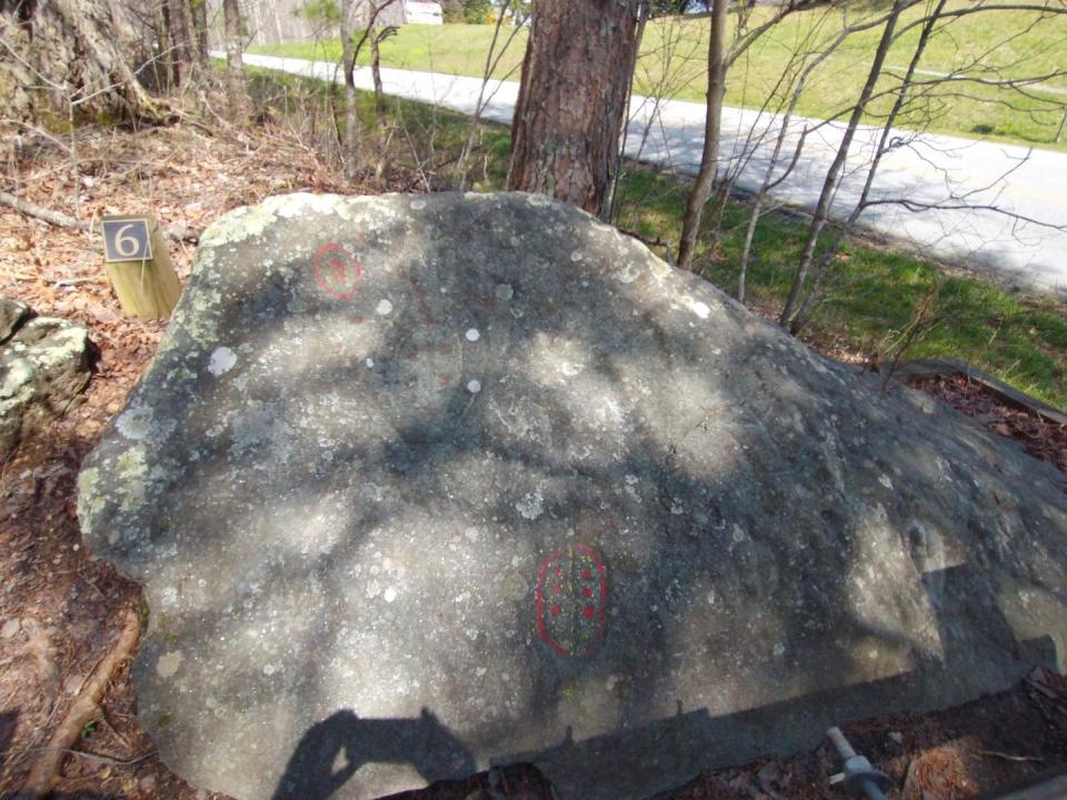 Rock carvings, or petroglyphs, created by Creek and Cherokee people more than 1,000 years ago can be found in Georgia's Chattahoochee-Oconee National Forests. The U.S. Forest Service announced some of the carvings had been vandalized in a statement Monday.