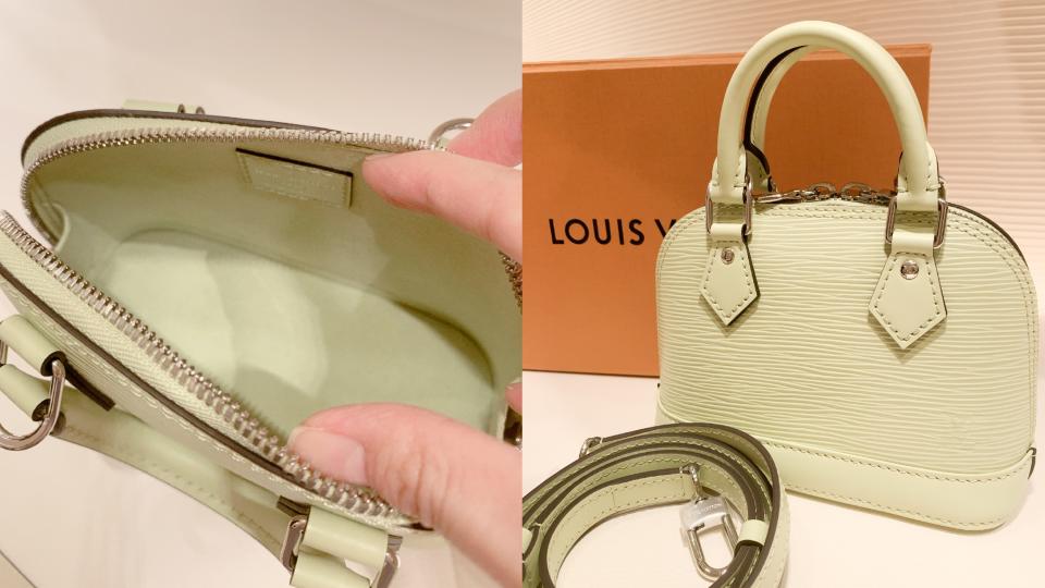 Louis Vuitton話題新款推薦：嫩芽綠Nano Alma迷你包，NT$61,500！圖片來源：編輯拍攝，Louis Vuitton