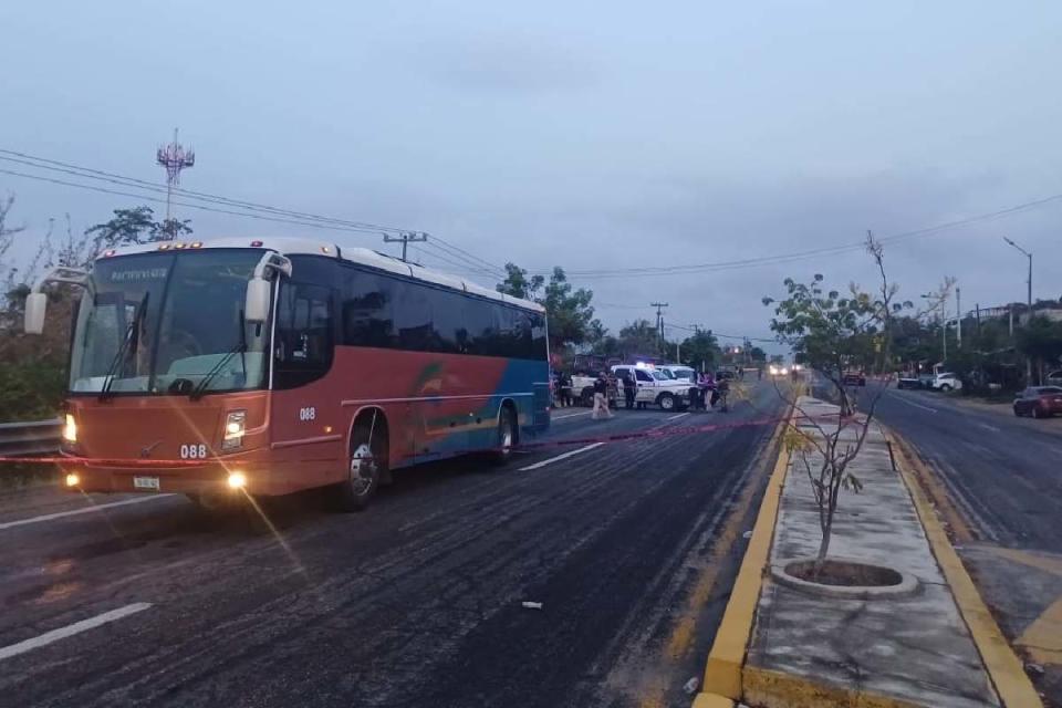 escena del asesinato de Salvador Villalba Flores, alcalde electo de Copala, Guerrero