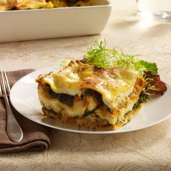 Pumpkin Lasagna with Ricotta and Swiss Chard