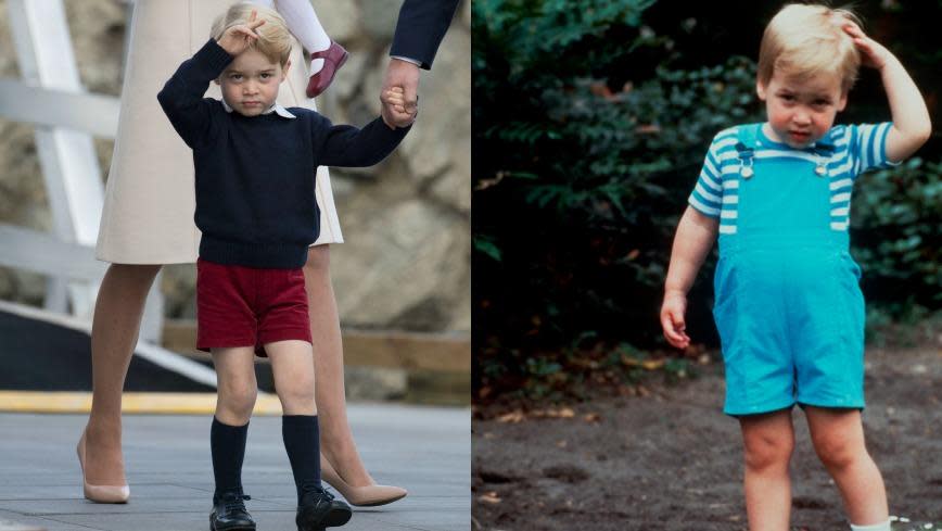 If it wasn't for the slightly grainy image on the right, you would be forgiven for thinking these two pictures were of the same adorable tot.