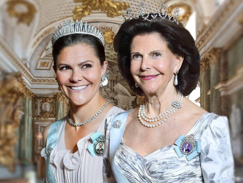 "Die Kraft der Königin - Schwedens starke Frauen": Kronprinzessin Victoria und Königin Silvia sichern die schwedische Monarchie. (Bild: ZDF/Imago)