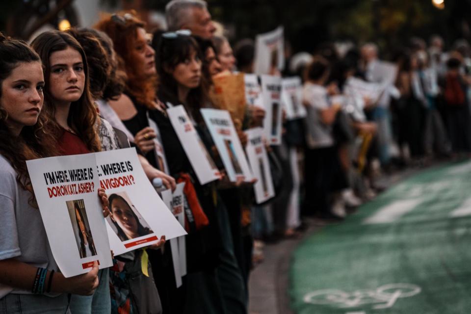 Family, friends and community members call for the release of their loved ones captured by Hamas