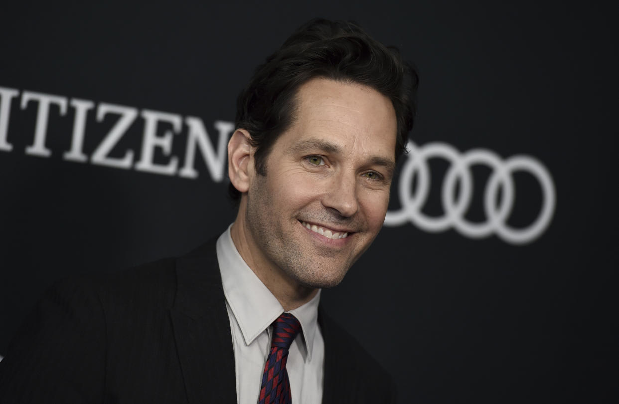 Paul Rudd arrives at the premiere of "Avengers: Endgame" at the Los Angeles Convention Center on Monday, April 22, 2019. (Photo by Jordan Strauss/Invision/AP)