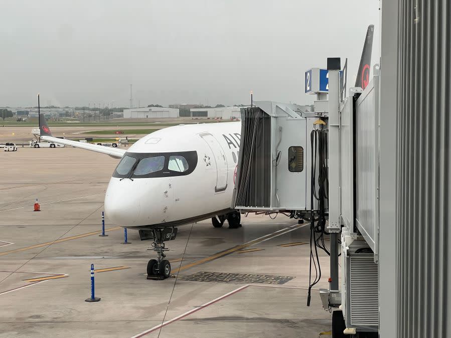 Air Canada launches new flight from Austin to Montreal at AUS, May 3, 2024 (KXAN Photo/Todd Bailey)